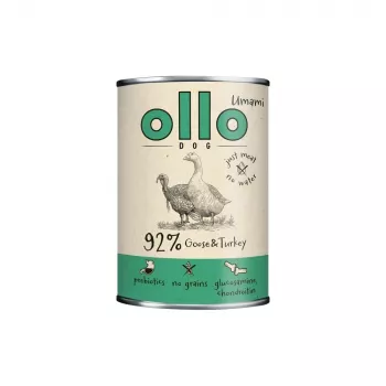 OLLO Umami Žąsis ir kalakutas – šlapi šunų ėdalai 850g