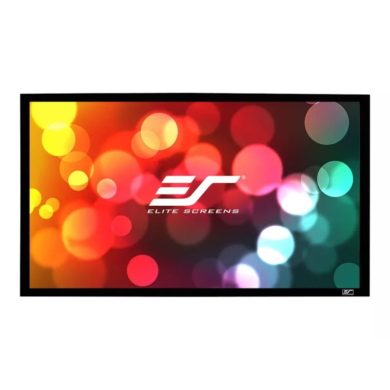 Elite Screens SableFrame Series ER100WH1 fiksuoto rėmo ekranas, 100 colių įstrižainė, 16:9, juodas