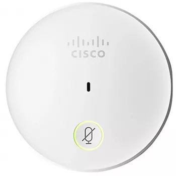 Stalinis mikrofonas Cisco CS-MIC-TABLE-J – laidinis IP telefono mikrofonas, 80–20 000 Hz, 4 kontaktų Hirose, baltas