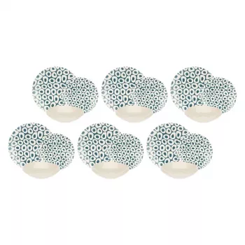 Stalo indų rinkinys 6 asmenims Rose&Tulipani R18420TA18 Sea Stones dizainas, 18 dalių