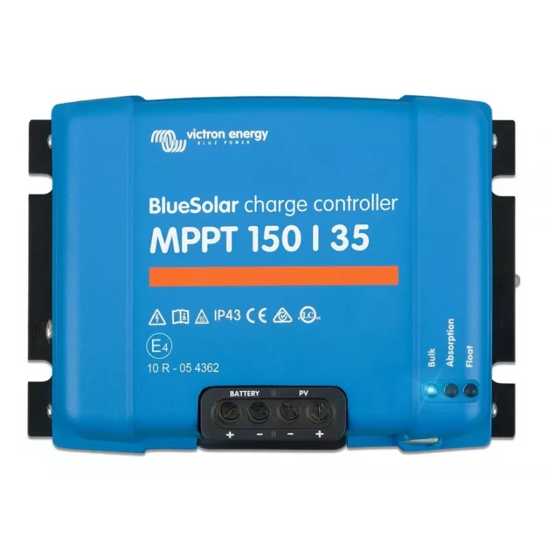 MPPT saulės kolektorių valdiklis BlueSolar 150/35 — 150 V įėjimas, 35 A įkrovimo srovė