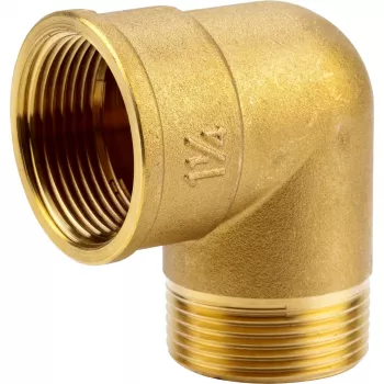 Žalvarinis kampinis adapteris IG + AG 42mm (G 1.1/4), jungtis