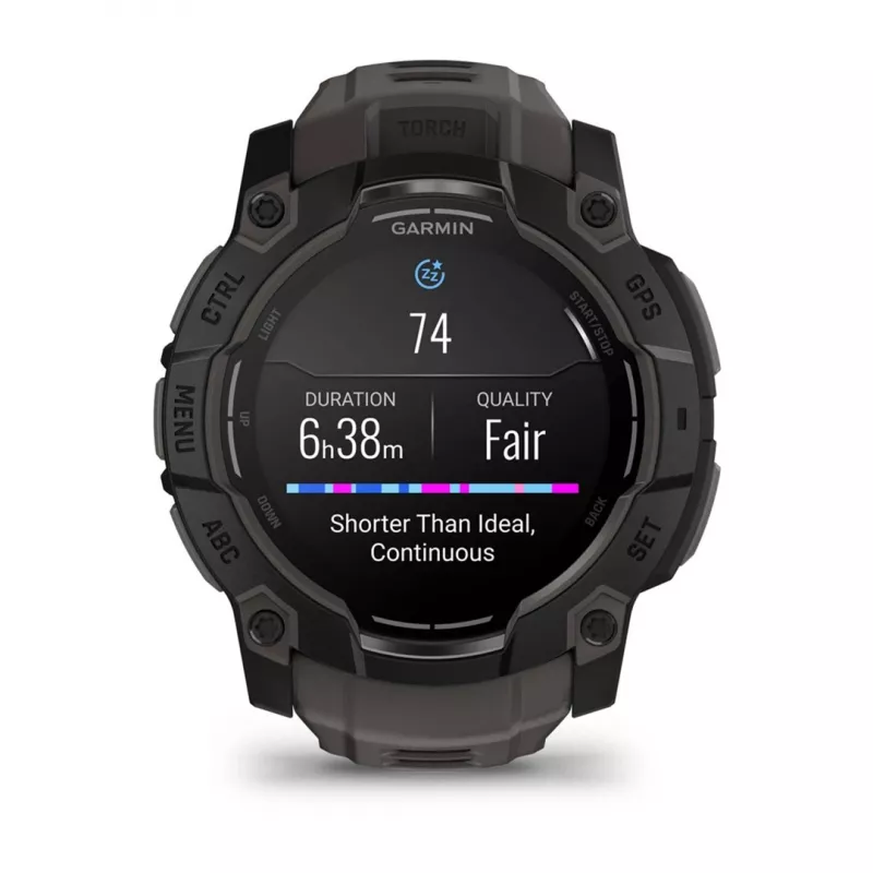 Garmin Instinct 3 AMOLED 3,3 cm (1,3 colio) 50 mm Skaitmeninis 416 x 416 pikselių Liečiamas ekranas Juodas GPS (palydovas)
