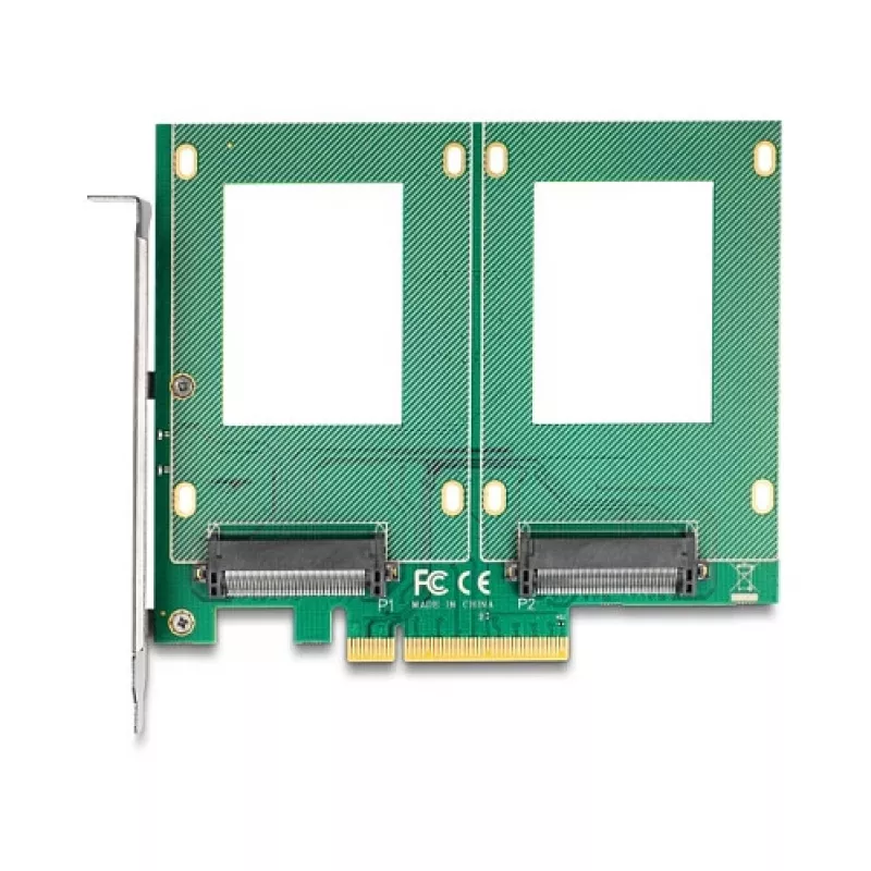 Vidinė U.2 adapterio kortelė DeLOCK 90162 PCIe sąsaja su LED indikatoriais