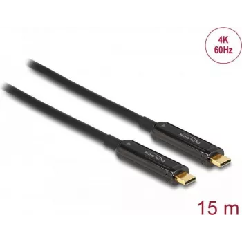 Aktyvus optinis USB-C vaizdo kabelis DeLOCK 84104 4K 60 Hz 15 m