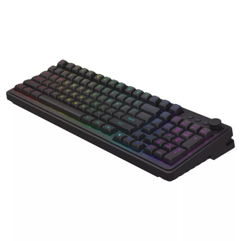 Savio Galaxis žaidimų klaviatūra, USB, QWERTY, JAV anglų, juoda