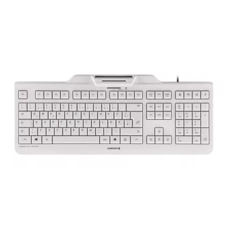 CHERRY KC 1000 SC klaviatūra su USB, Šveicariškas išdėstymas, Pilka