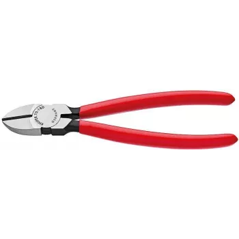 Knipex įstrižinės replės l.140mm galvutė poliruota, plastikinė danga