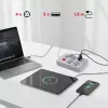 Ilgintuvas MACLEAN MCE392 W – 4 kištukiniai lizdai, 3×USB-A, 110–240V, 2.1A, 2500W, 1,5 m laidas, baltas