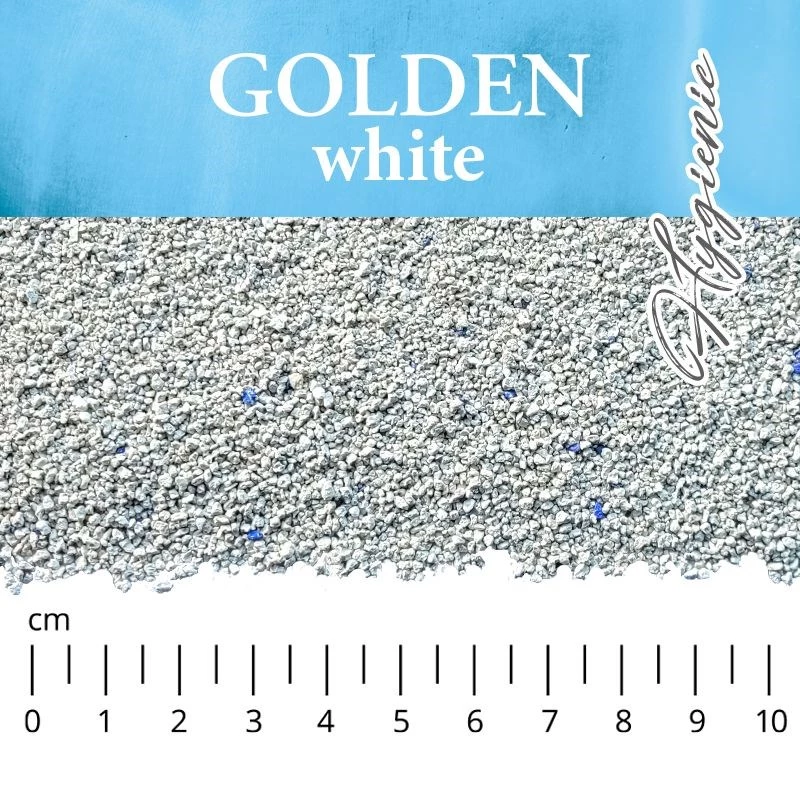 Bentonitinis kaupiantis kačių kraikas Golden Grey 7 kg, levandų kvapo, be dulkių, nelimpantis