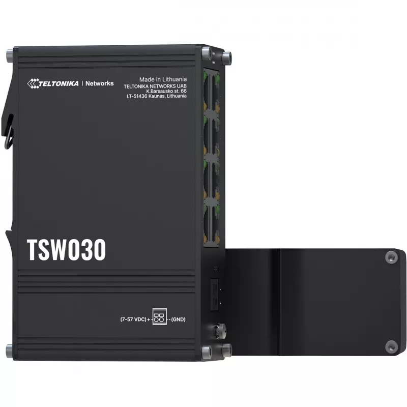 Teltonika TSW030 – Nekonfigūruojamas 8 pramoninis Ethernet komutatorius