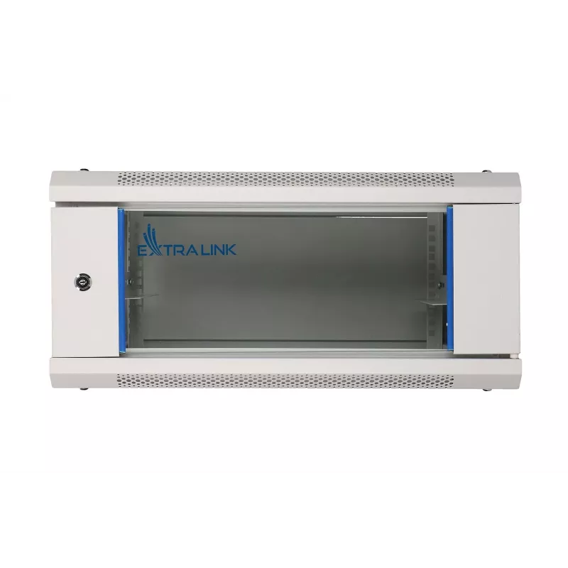 Sieninis stelažas Extralink 4U 600x450 Pilka