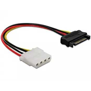 Laidas DeLOCK Power SATA/Molex juodas raudonas 0,12 m 860115