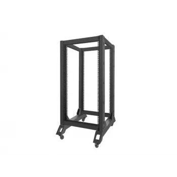 Atviras stovas LANBERG OR01-6822-B 22U, 600 mm x 800 mm, juodas, 600 kg