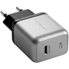 Satechi ST-UC30WCM-EU – universalus AC sieninis kroviklis su 1× USB-C, juodas/sidabrinis
