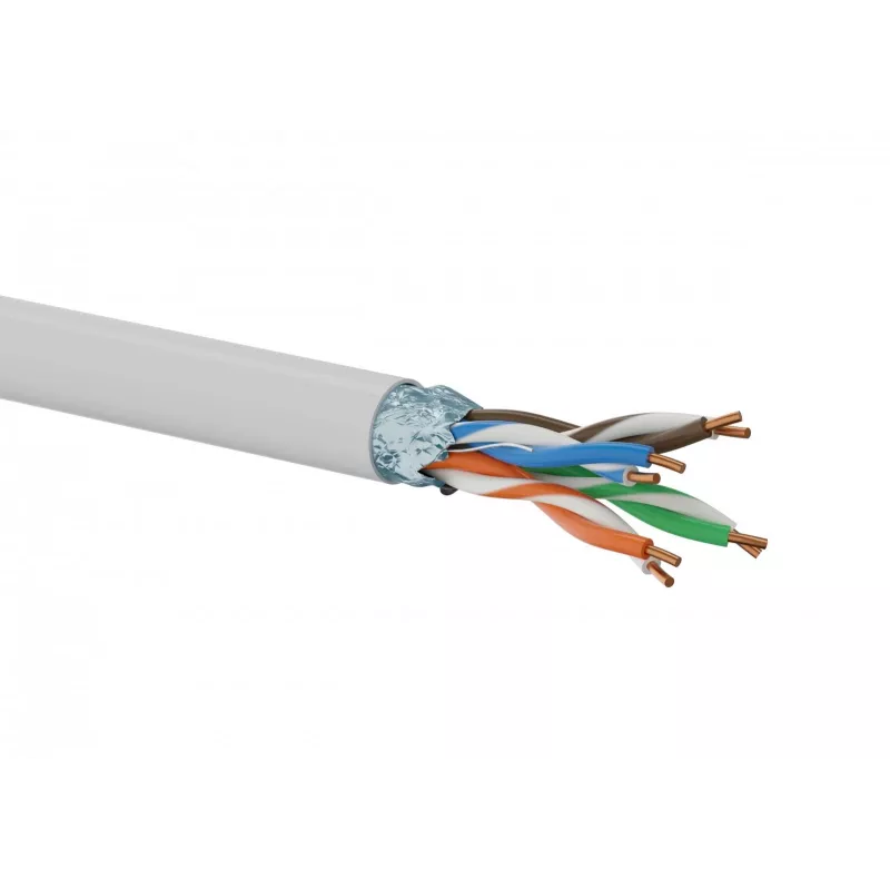 Tinklo kabelis FTP 5E kategorijos 4x2 išorinis PVC 305 m (Kif5Pvc305) a-Lan