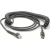 Datalogic USB kabelis, Type-A, spiralinis, 3,6m (CAB-467)