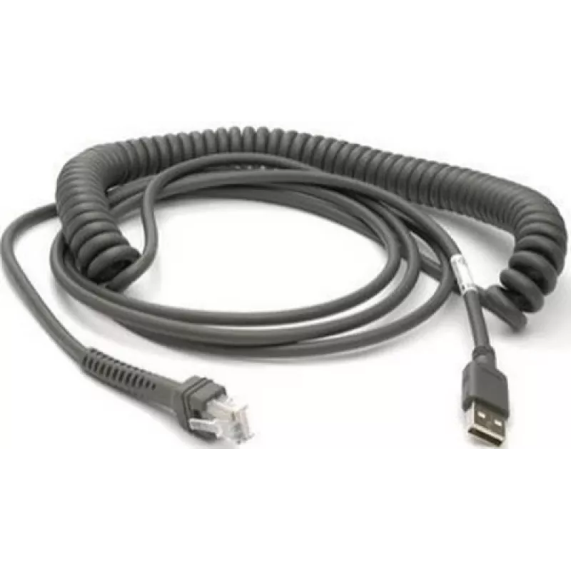 Datalogic USB kabelis, Type-A, spiralinis, 3,6m (CAB-467)