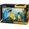 3D dėlionė cubicfun Mėlyngurklės aros, 88 detalės, modelis 306-DS1097H