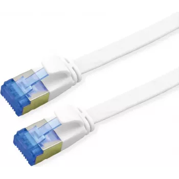 VALUE Patch Cable Cat.6A (Class EA) FTP, itin plokščias, baltas, 1,5 m (21.99.2164)