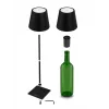 LED stalinė lempa ESPERANZA ELD119K Juoda — 3W, 4000K, 200 lm, USB-C, 2400 mAh baterija, 400 mm aukštis