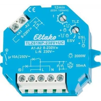 Eltako TLZ61NP-230V+UC laiptų apšvietimo laikmatis su išankstiniu išjungimu 1S 61100301