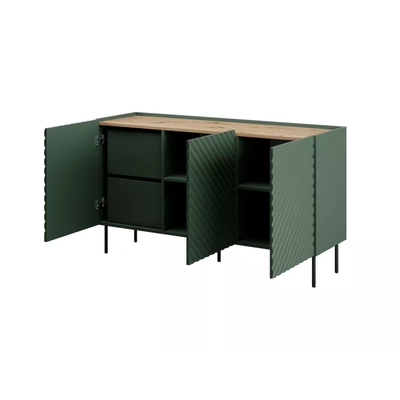 3D2SZ ONDA komoda 150x45xH85 žalias