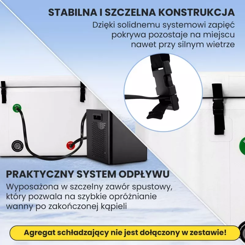 Extralink ledo vonia, šalto maudymosi kubilas, 150x80x65 cm