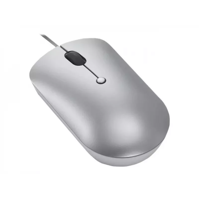 Laidinė optinė ambidekstrinė pelė Lenovo 540 USB Type-C, 3 DPI režimai, pilka, 4 mygtukai, 1,8 m laidas