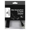 Gembird A-MDPM-HDMIF-02 vaizdo kabelio adapteris Mini DisplayPort į HDMI A tipo (standartinis) juodas