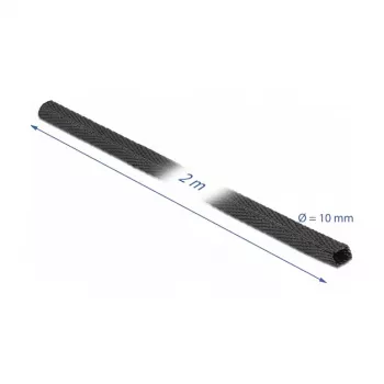 Termosusitraukiantis audininis vamzdelis DeLOCK 20792 2 m x 10 mm juodas