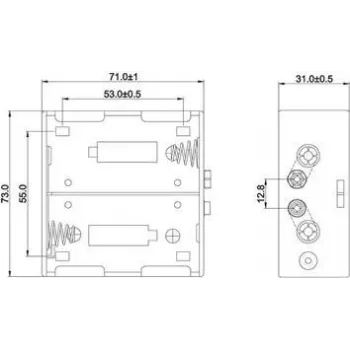 Baterija Wentronic 11452 juoda