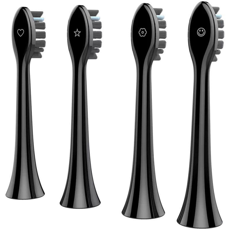 AENO Sonic elektrinis dantų šepetėlis DB6: juodas, 5 režimai, belaidis įkrovimas, 46000 aps./min., 40 dienų be įkrovimo, IPX7