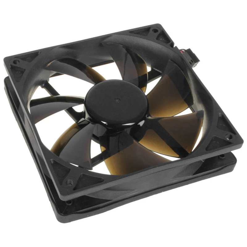 Kompiuterio korpuso ventiliatorius NoiseBlocker BlackSilentPro PLPS 120 mm, 1500 RPM, 100 m³/h, 4,5 V, juodas