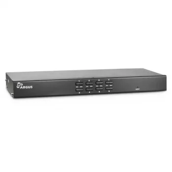 Inter-Tech KVM AS-9108DU 8 prievadų KVM jungiklis, 19 inch montavimui į stovą, juodas (88887233)