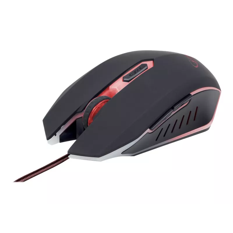 GEMBIRD MUSG-001-R Žaidimų USB optinė pelė, raudona