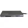 LC-Power LC-HUB-C-MULTI-5 USB 3.2 Gen 1 Type-C laidinis dokas nešiojamam kompiuteriui