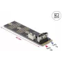 Adapteris M.2 Key B į SATA 7 kontaktų (vertikalus) DELOCK 64290
