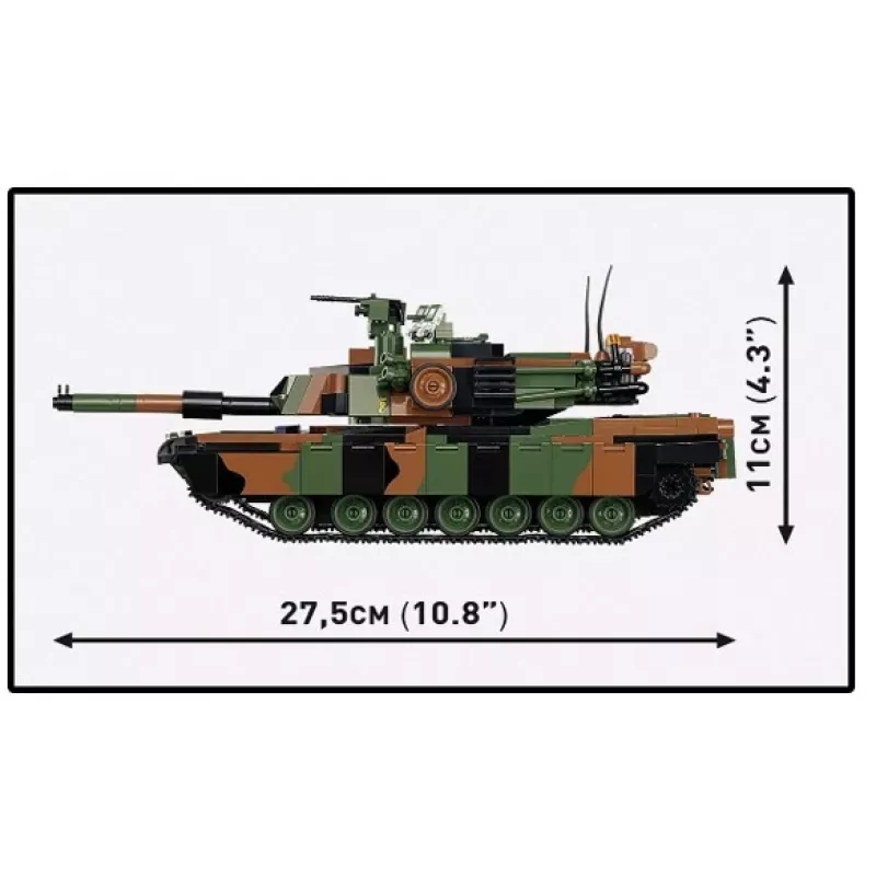 Konstruktorius Cobi M1A2 SEPV3 Abrams su 1065 kaladėlių