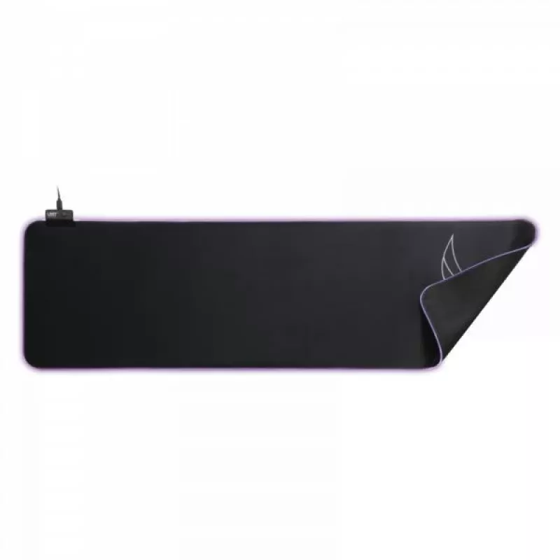 L33T Gaming 160406 Asar Bardagi XXL RGB žaidimų pelės kilimėlis, greitas paviršius, 920 x 294 x 3 mm, juodas