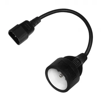 Savio CL-180 maitinimo adapterio kabelis IEC C14 į CEE 7/5, 15 cm