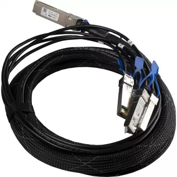 MikroTik XQ+BC0003-XS+ šviesolaidinis kabelis 3 m QSFP28 4x SFP28 juodas