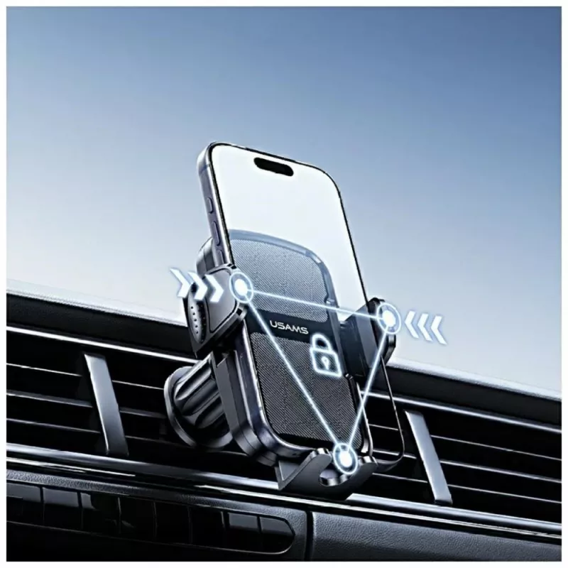 Automobilinis laikiklis telefonui usams ZJ085 juodas