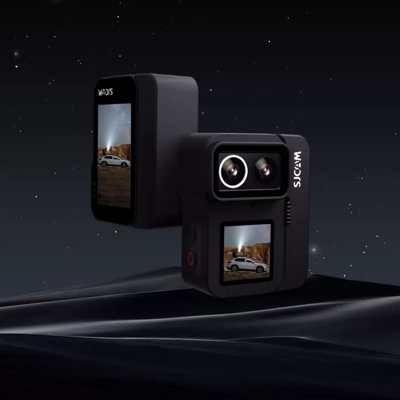 Veiksmo kamera SJCam SJ20 su dviem objektyvais, 4K vaizdo įrašas, 20MP nuotraukos