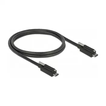 USB-C laidas DeLOCK 83719 USB 3.2 Gen 2 1 m juodas