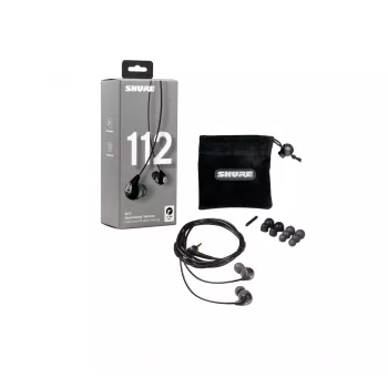 Shure SE112-GR Ausinės Laidinės Į ausį Muzika/Skambučiai Juoda, Pilka