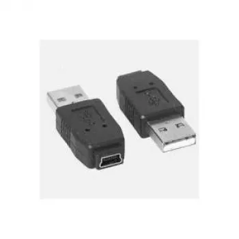 Adapteris DeLOCK mini USB-B 5 kontaktų į USB-A, juodas