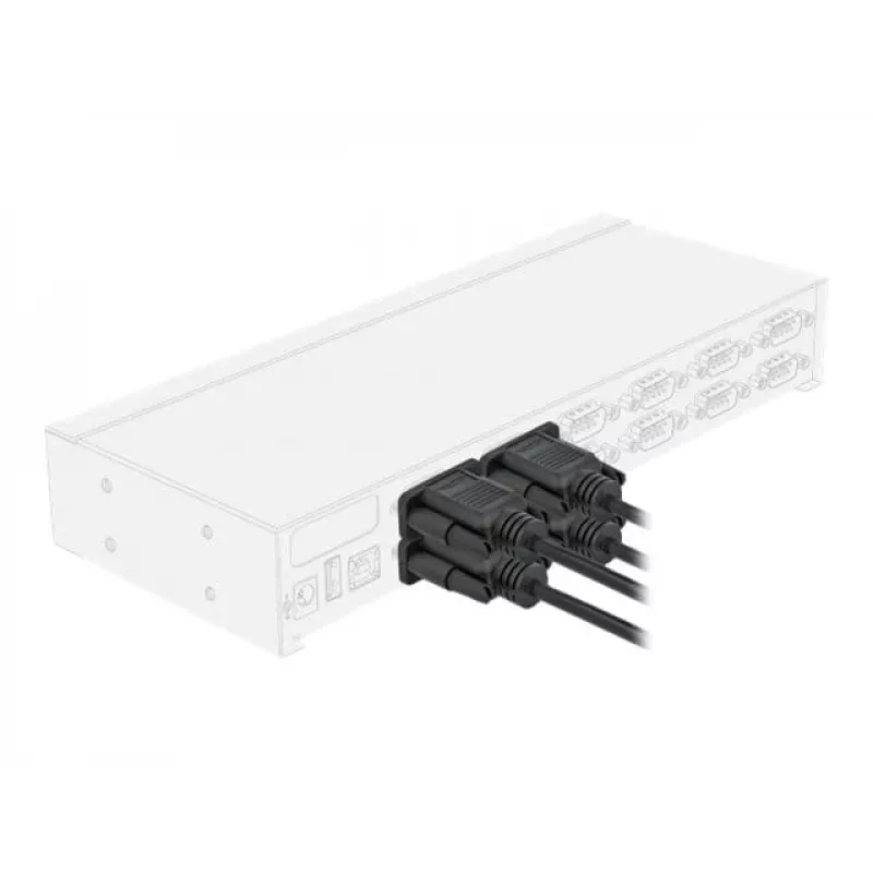 Serijinis kabelis DeLOCK 86605 Juodas 2m RS-232 Sub-D9