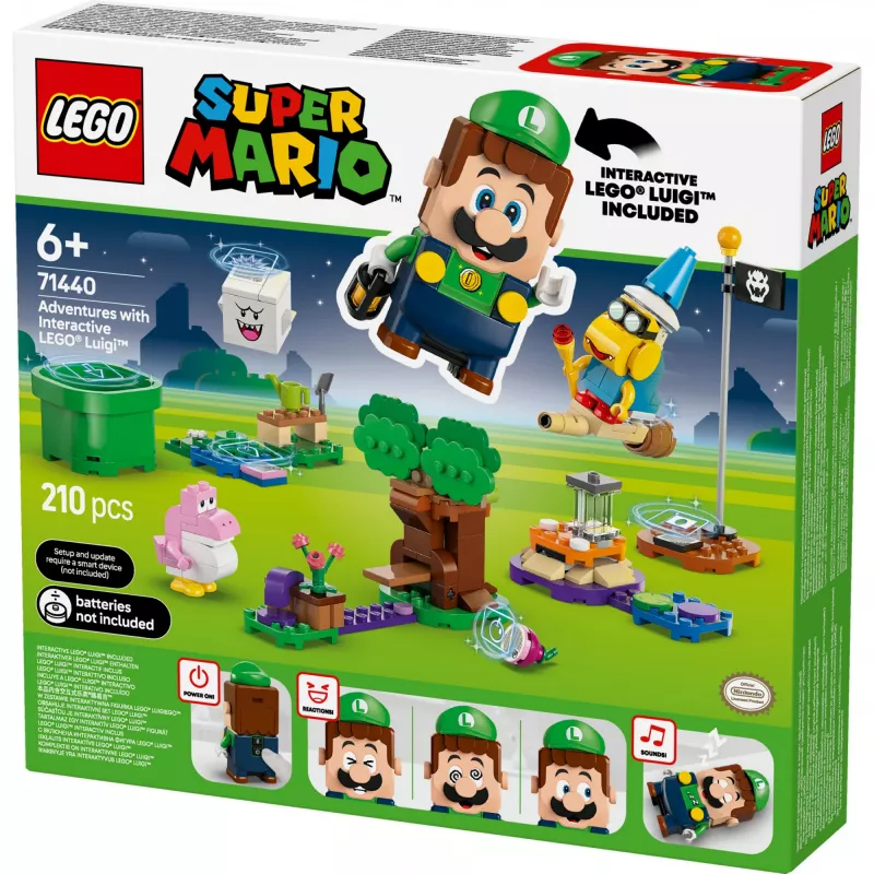 Konstruktorius LEGO 71440 Super Mario interaktyvi LEGO Luigi figūrėlė