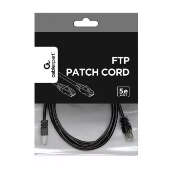 Patch kabelis CAT5E Ftp 2M/PP22-2M/BK Gembird